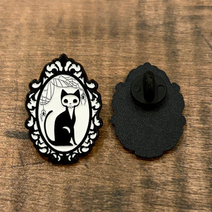 Skelly Cat Brooch - Special Spooky-Season Gift