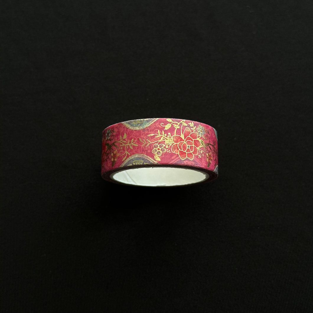 Flowers For Shielding - Floral Washi Tape with Metallic Accents