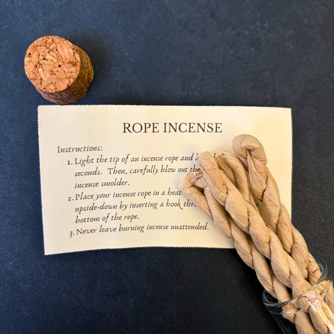 Offering to the Current - Cedarwood Rope Incense