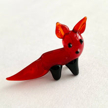 Load image into Gallery viewer, Glass Fox - Tiny Figurine

