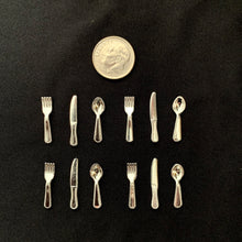 Load image into Gallery viewer, Miniature Flatware - Mouse-Sized Silverware
