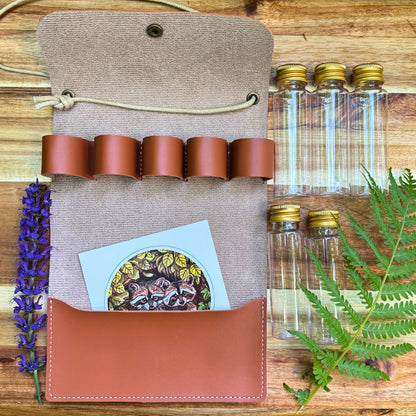 Purse of Potions - Vegan Leather Pouch with Vials