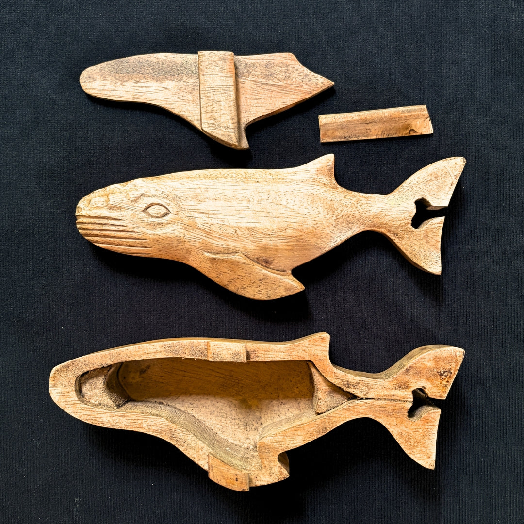 Secrets of the Sea - Hand-Carved Wooden Puzzle Box