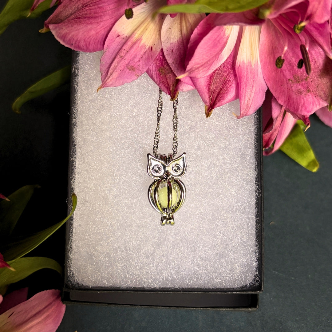 Glowing Owl Pendant
