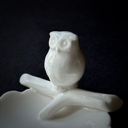 Owl Guardian - Ceramic Trinket Dish