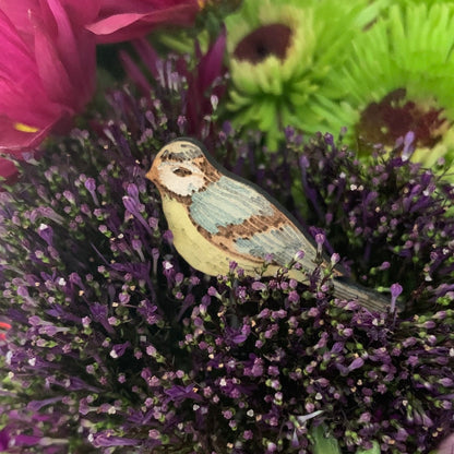 Flower Pot Birds - Blue Tits