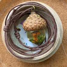 Load image into Gallery viewer, A Moment Captured Beneath the Oak Trees - Resin Acorn with Mushroom and Moss
