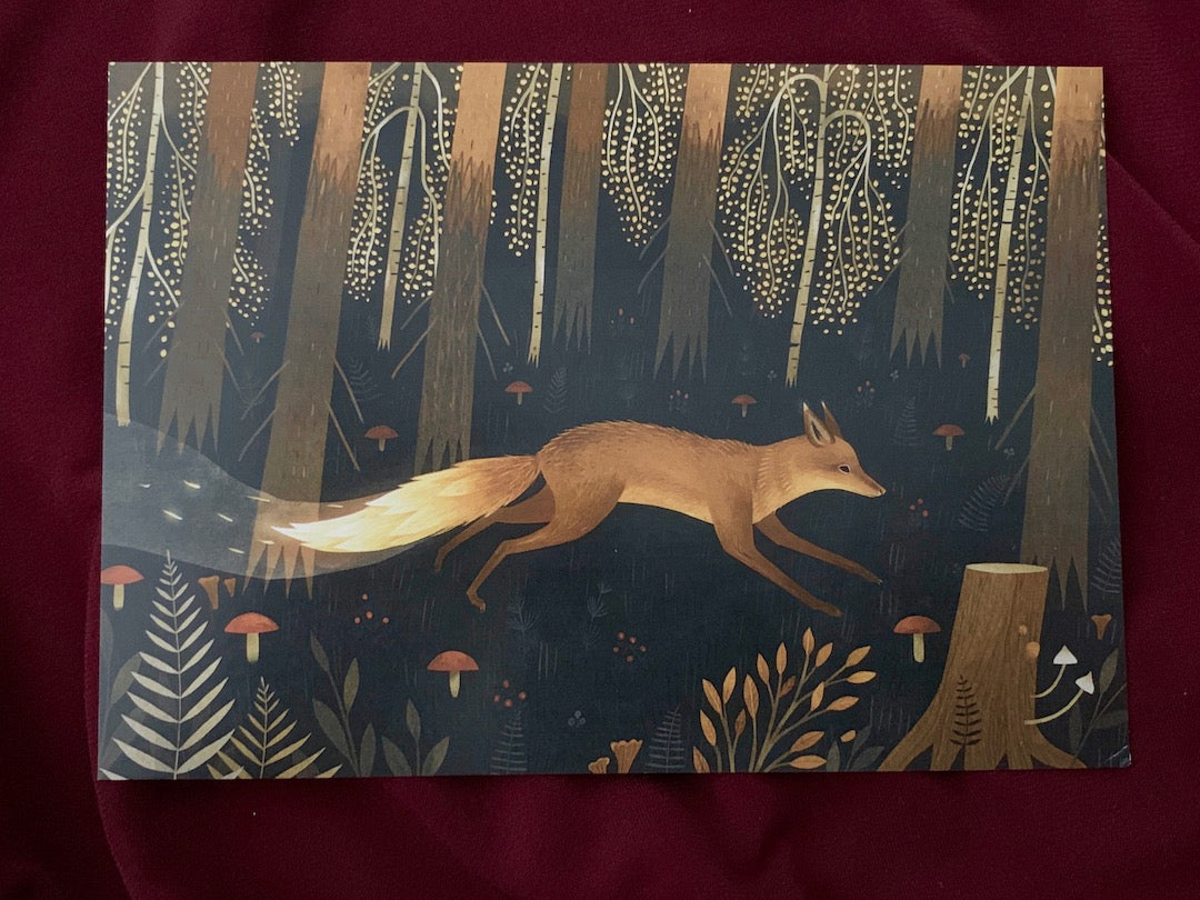 Fire Fox Art Card