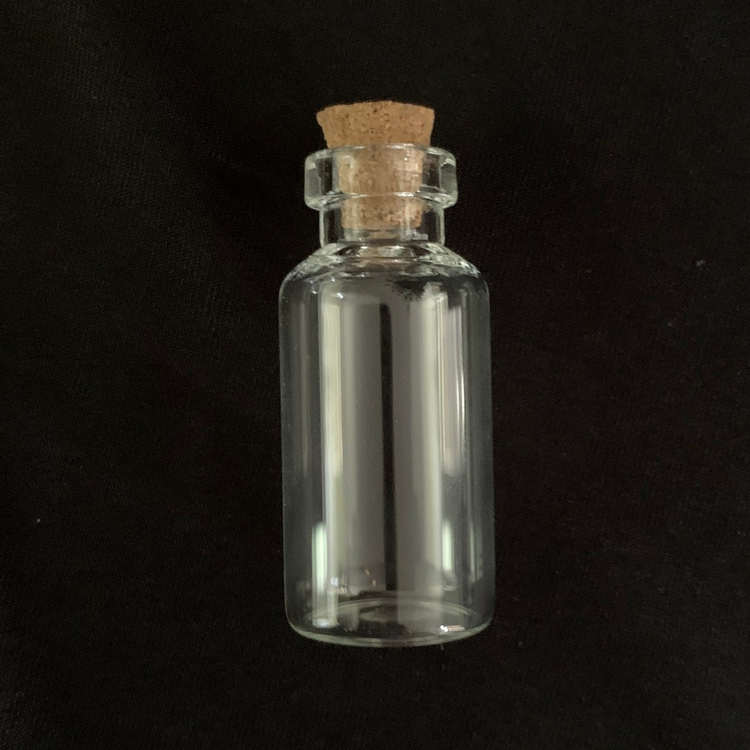 Set of 4 Empty 5ml Glass Jars with Corks