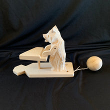 Load image into Gallery viewer, Piano-Playing Bear - Carved Wooden Toy
