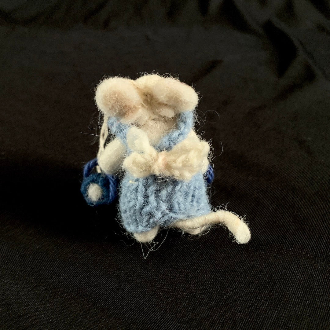 Milkmaid Mouse - Felted Mouse Ornament