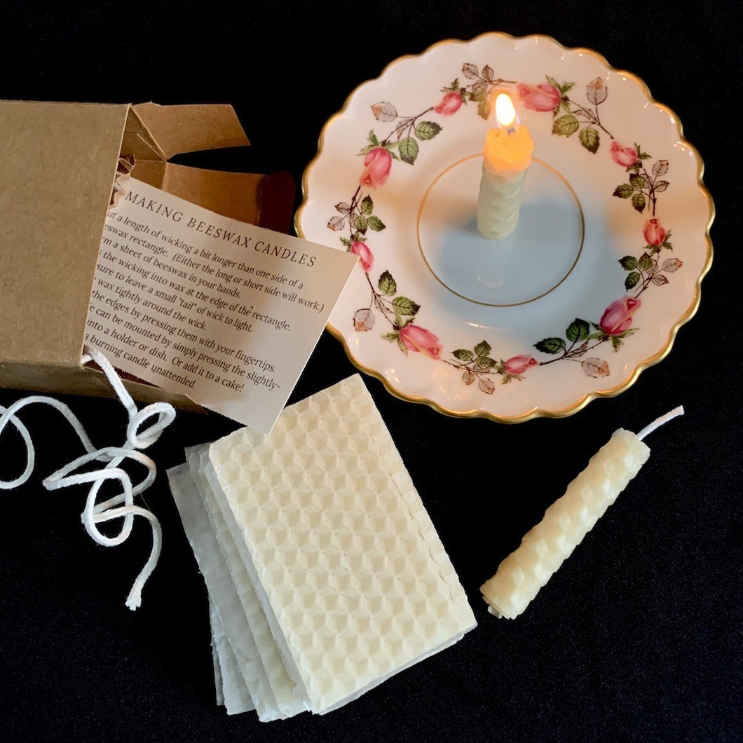 Bees Wax Candle Making Kit - Hand Rolled Candle Kit - 100% Natural