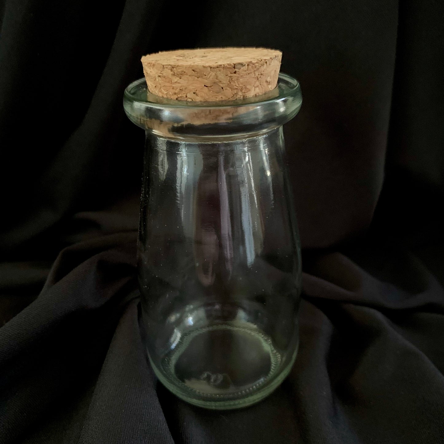 Empty 100ml Glass Milk-Bottle Style Jar with Cork