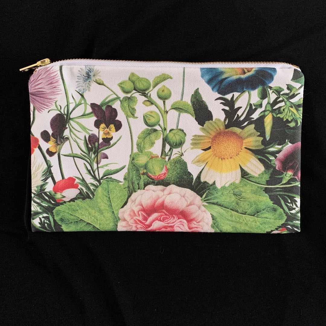 Flower Garden Bag - Zippered Pouch