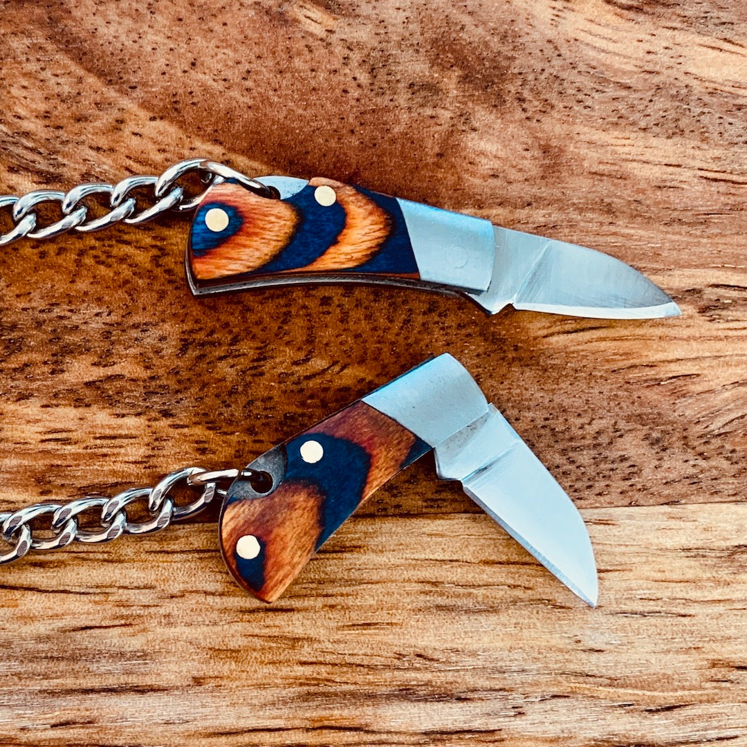Small Pocketknife - Mini Folding Pakkawood Knife