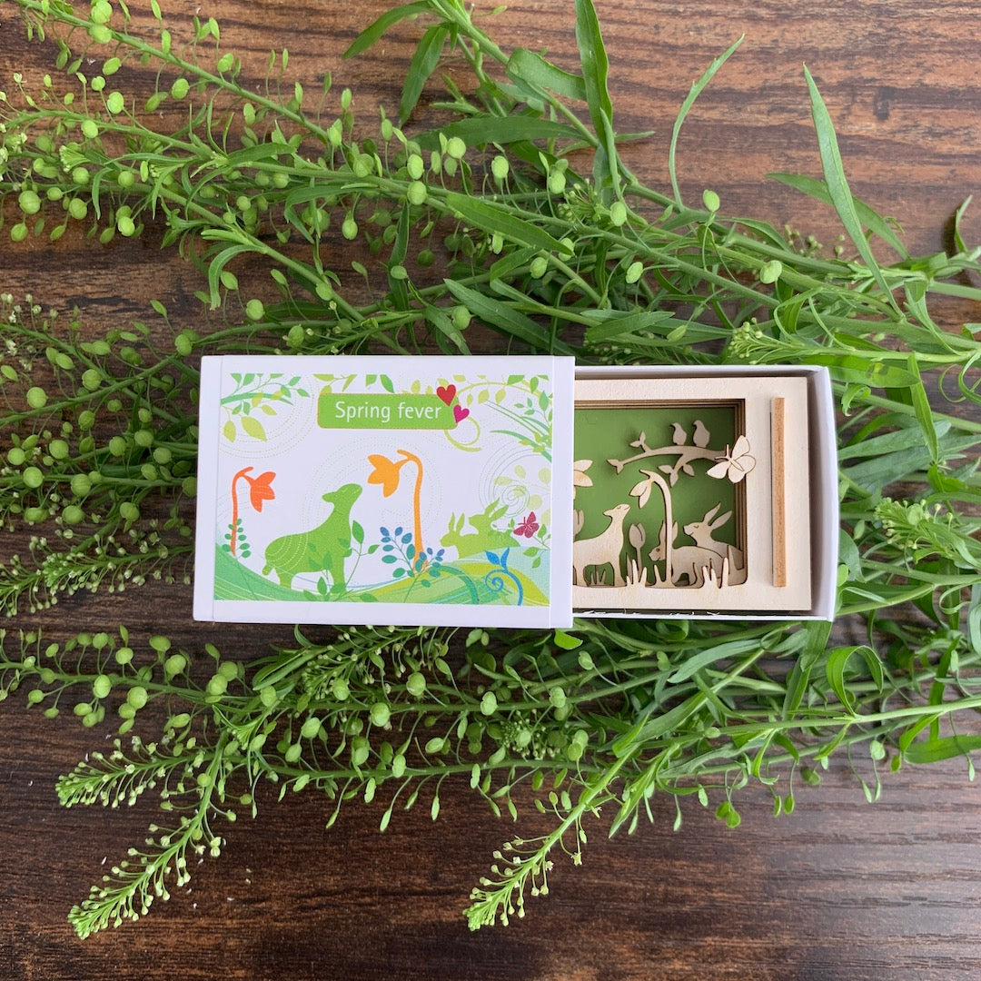 Spring Scene - Miniature Shadow Box