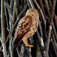 Load image into Gallery viewer, Barking Owl Brooch

