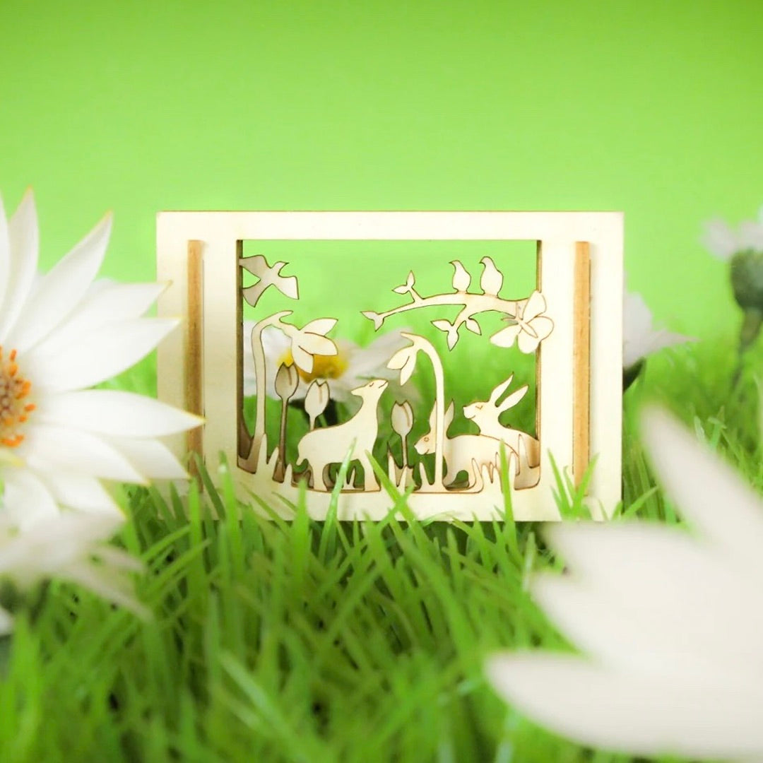 Spring Scene - Miniature Shadow Box – Birdmoss