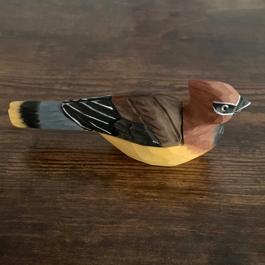 Songbird Trinket Box - Hand-Carved Wooden Box